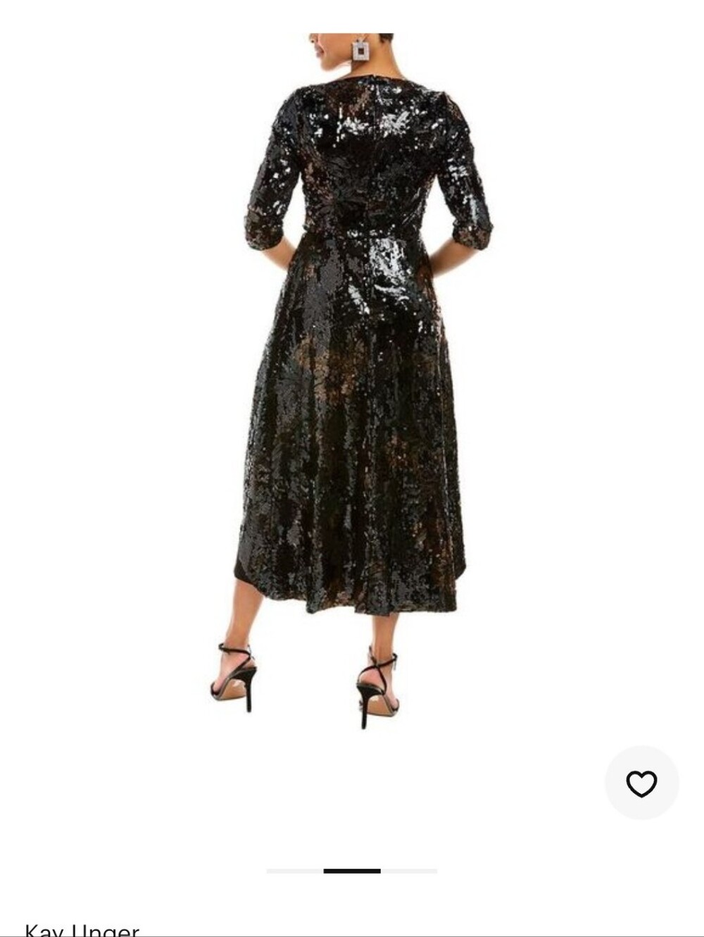 Black Sequin Midi Dress - Elegant Evening Dress